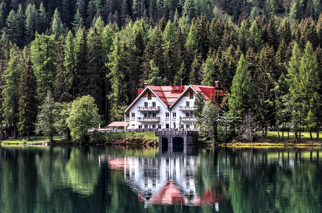 A beautiful lake house
