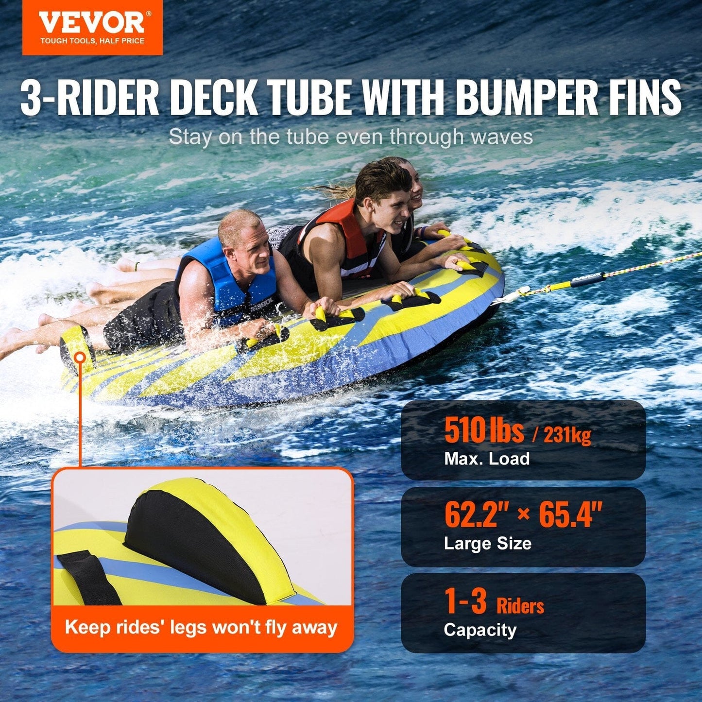 VEVOR Towable Tube for Boating Doba 