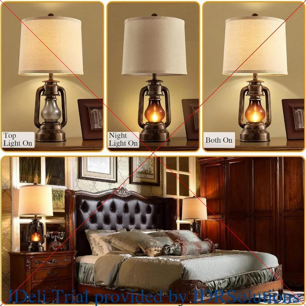 Farmhouse Lantern Table Lamps Doba 