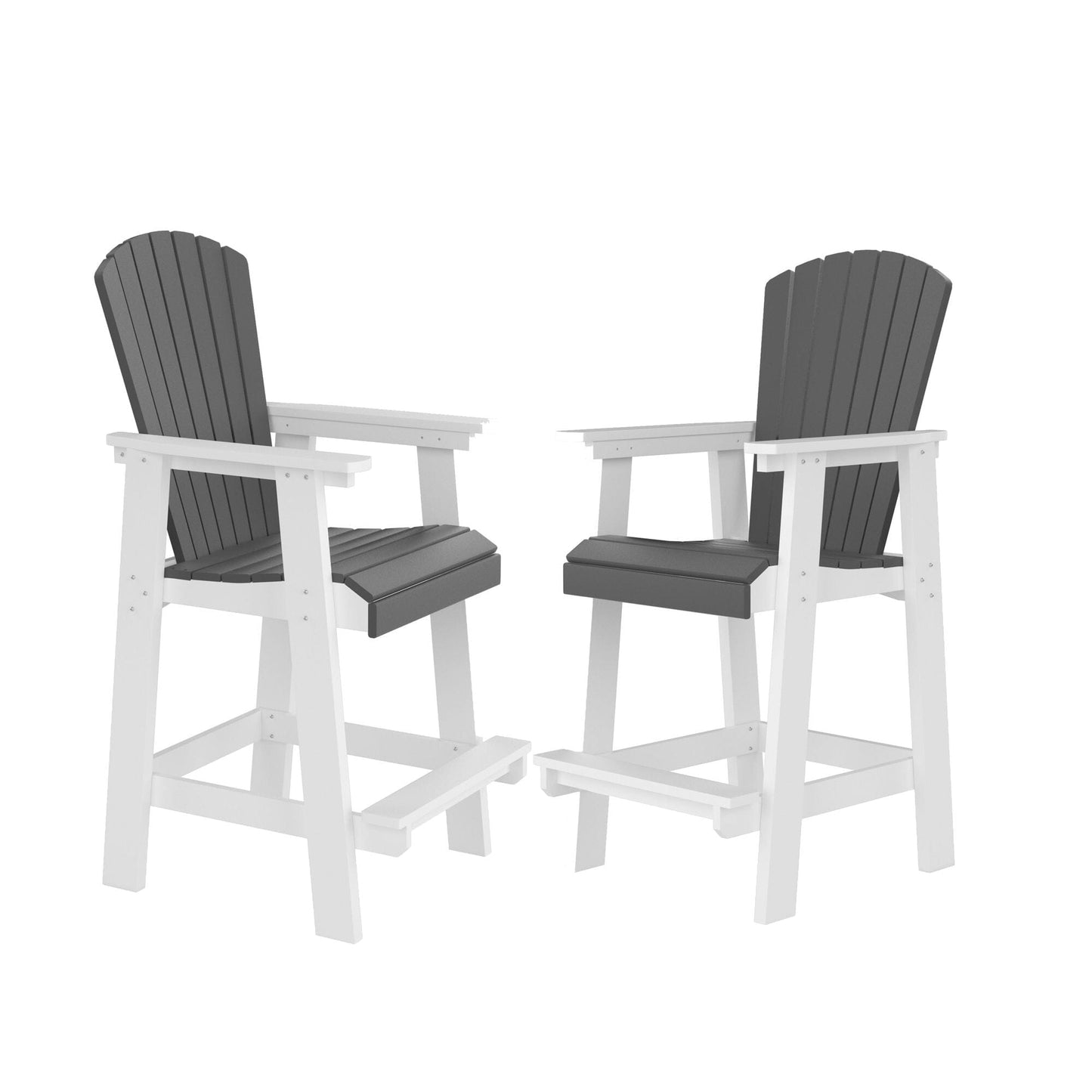 Outdoor Tall Adirondack Chairs Set of 2 Doba as Pic 