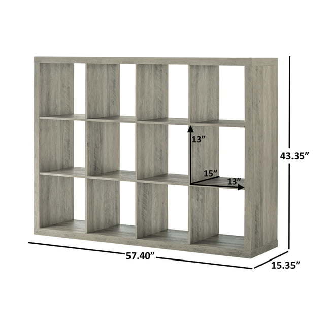 12 Cubby Mobile Tray Storage Cabinet