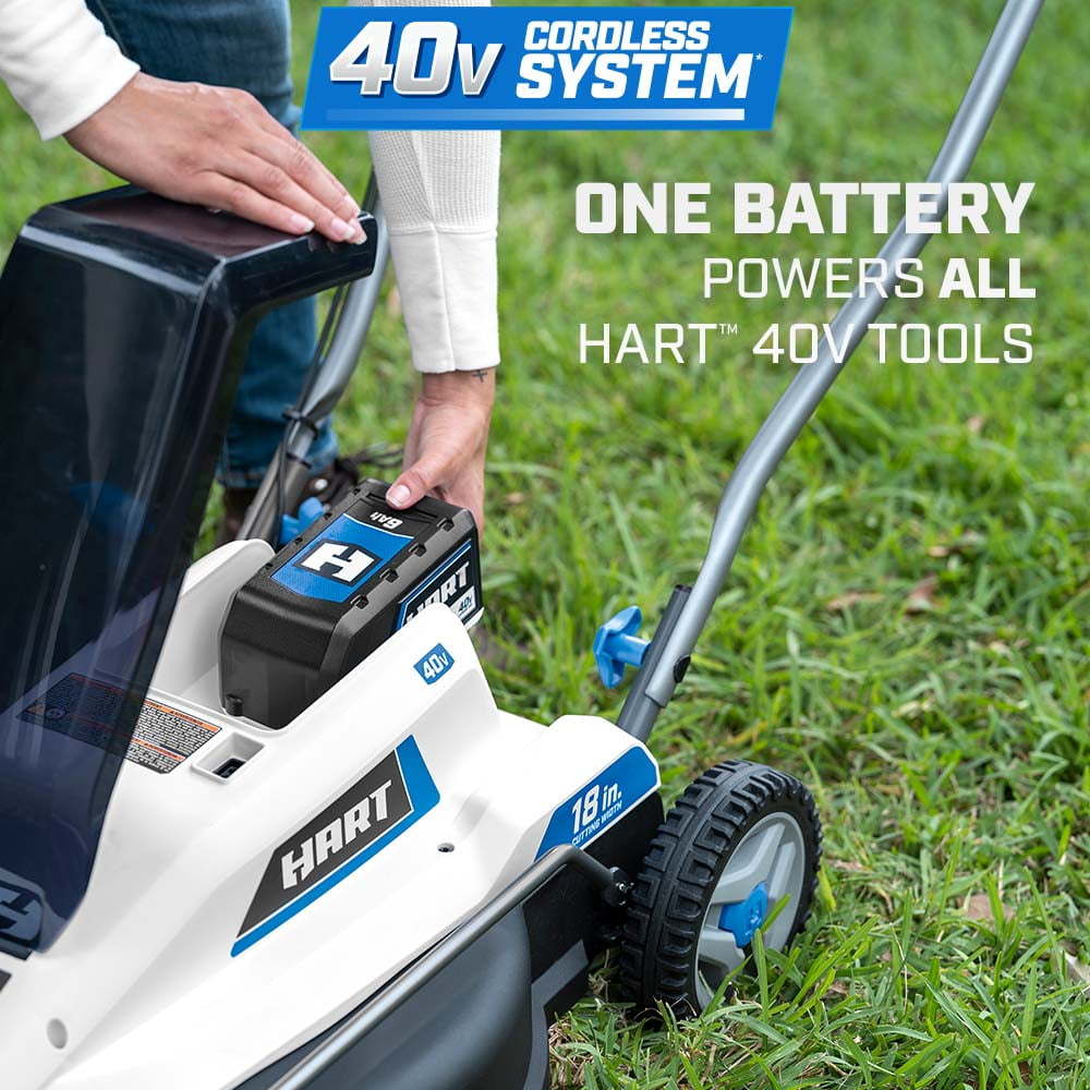 40-Volt Cordless 18-inch Push Mower Kit, (1) 6Ah Lithium-Ion Battery & Charger